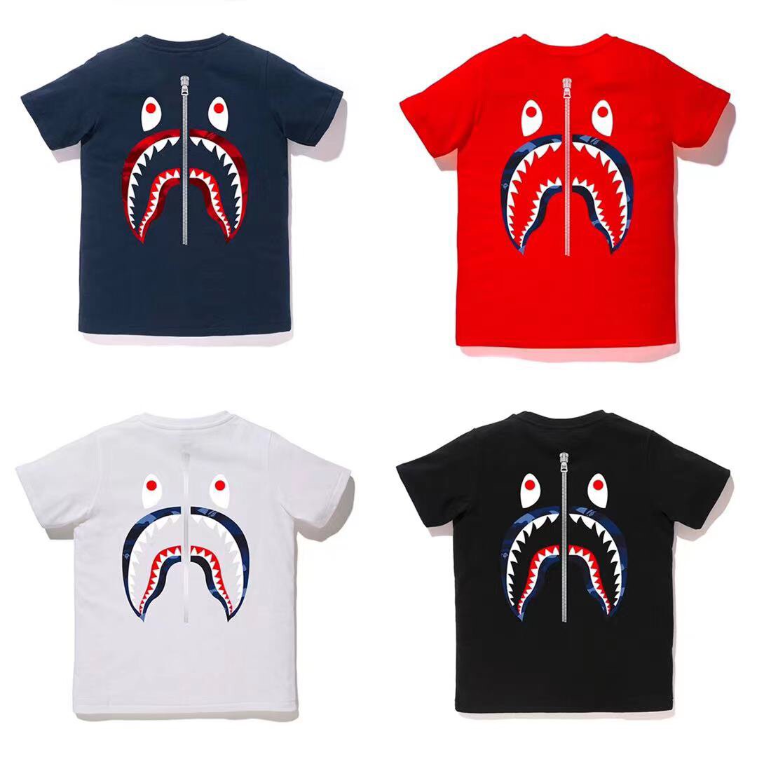 Snow - Known Japanese bape dress Ole WGM Shark Short Sleeve T - shirt