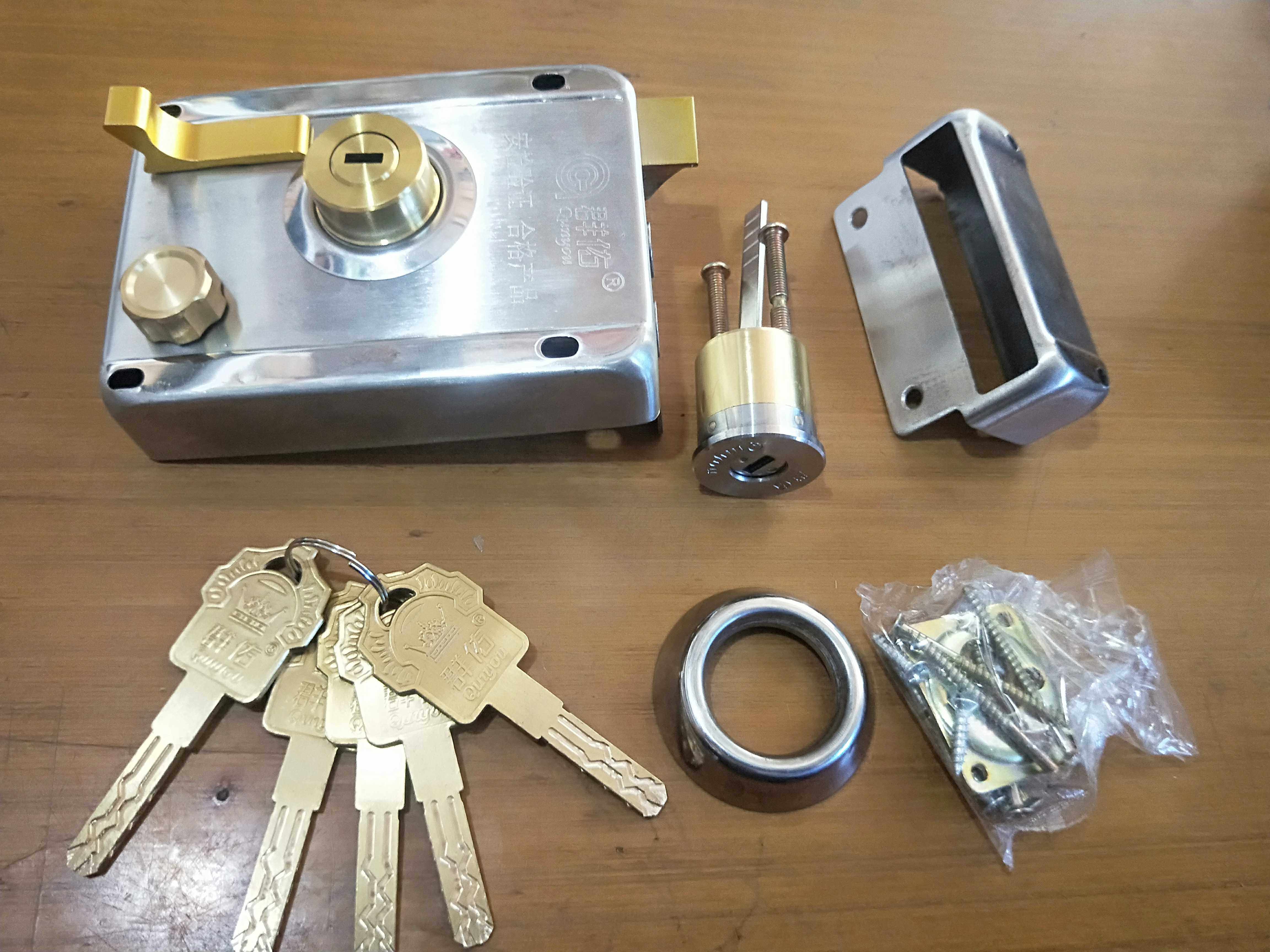 Group Save Super B Level Multi-track Exterior Door Lock lock copper tongue Copper Core 1 2 Thickened Stainless Steel