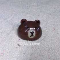 Resident crab replacement shell manually customized Brown bear bean beast short wrist sea screw shell processing DIY creative decoration