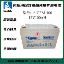 Windsurfing battery 12V100AH battery 6-GFM-100 room base station UPS power supply EPS power supply