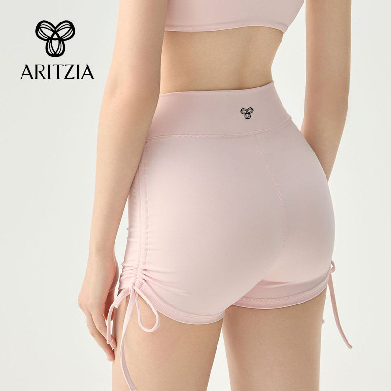 Canadian Aritzia Tna Summer High-Waisted Drawstring Fitness Sports Pilates Three-Quarter Pants Yoga Shorts for Women