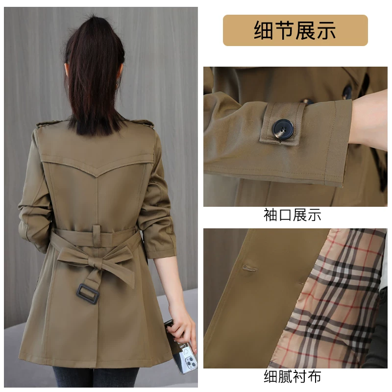 Весеннее trench coat, куртка, середина длины, для подростков