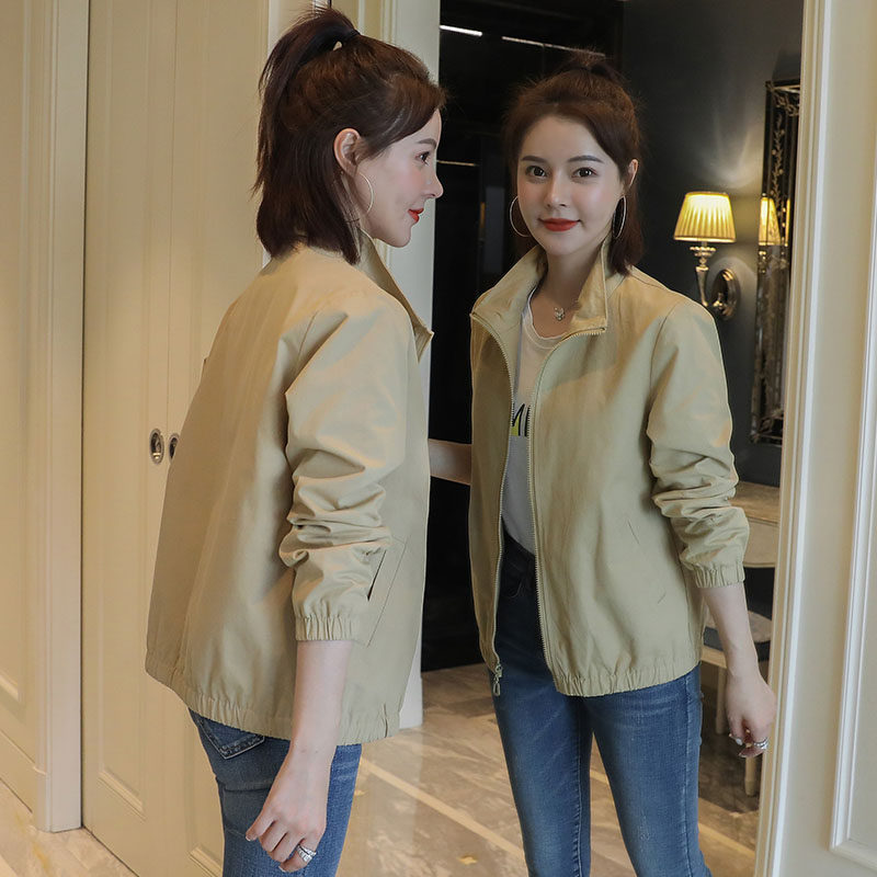 New Korean style loose women's jacket 2022 spring and autumn age-reducing women's small casual Western style women's short jacket