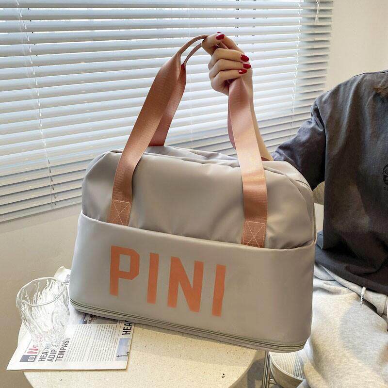 College Wind Mega Short Trip Women's Bag Dry Wet Separation Fitness Swimming Single Shoulder Big Bag Students Go Out Portable Bag-Taobao