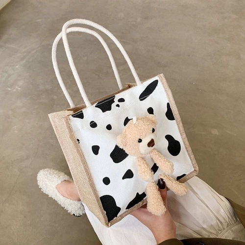 Модная портативная переносная маленькая льняная сумка для выхода на улицу, популярно в интернете