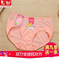 Bốn bài viết miễn phí Caiti Cotton Quần lót giữa eo Quần boxer Lưới thoáng khí Màu cô gái Sinh viên Quần lót Tuần 1103 áo lót nam