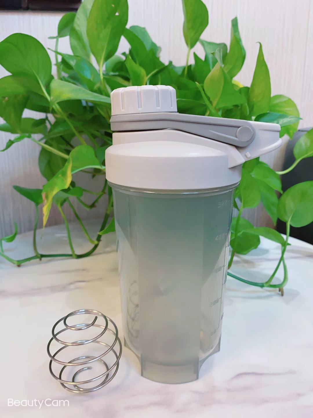 500ML Fitness Screwup Cover Portable Sport Large Capacity Water Cup Scale Drinking a Lunar New Year's Milk Shake Milk Shake Cup Custom LOGO