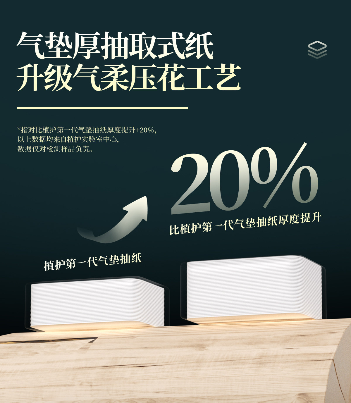 植护大包抽纸气垫纸抽婴儿餐巾纸加厚卫生纸整箱实惠装家用面巾纸 — 6