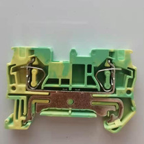 ST4-PE yellow green spring ground terminals Quick straight insertion back-pull rail wiring terminals in one-in-one-out