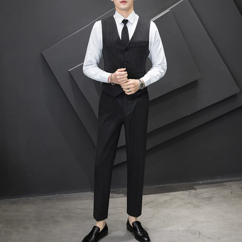 Мужской комплект, свадебное платье, классический костюм-жакет,Slim fit, корейский стиль