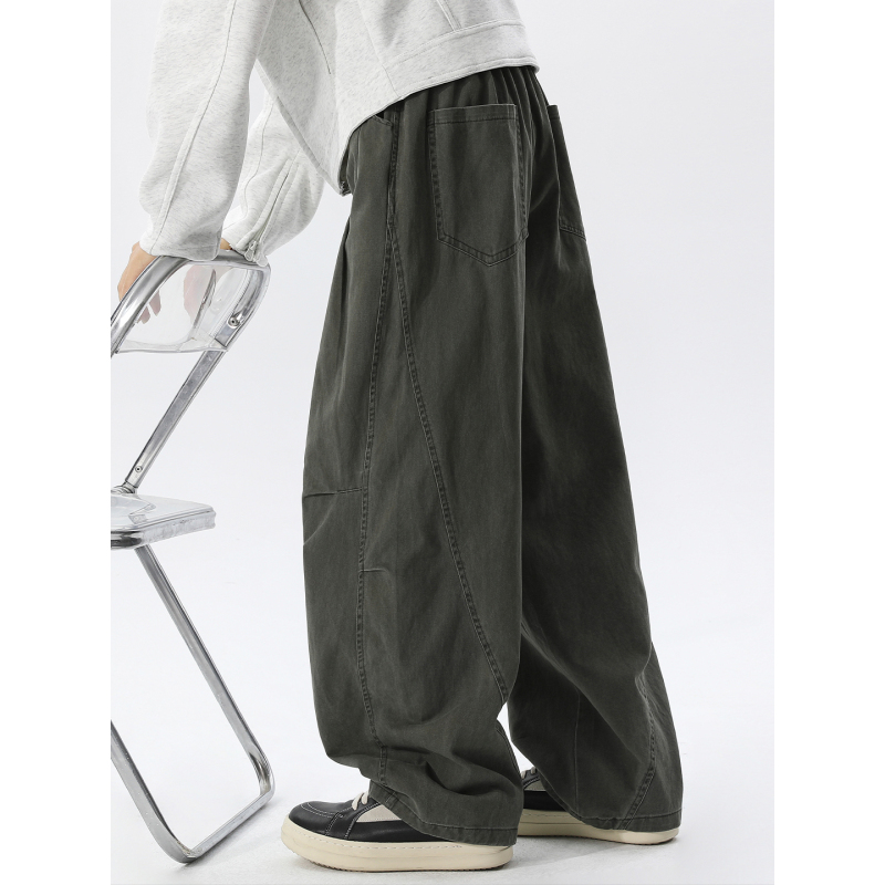 Workwear Scimitar Casual Pants for Men, Summer Thin Style 2026 New Military Green Long Pants, Trendy Brand Retro Loose Wide-Leg Pants Workwear Scimitar Casual Pants for Men, Summer Thin Style 2026 New Military Green Long Pants, Trendy Brand Retro Loose Wide-Leg Pants