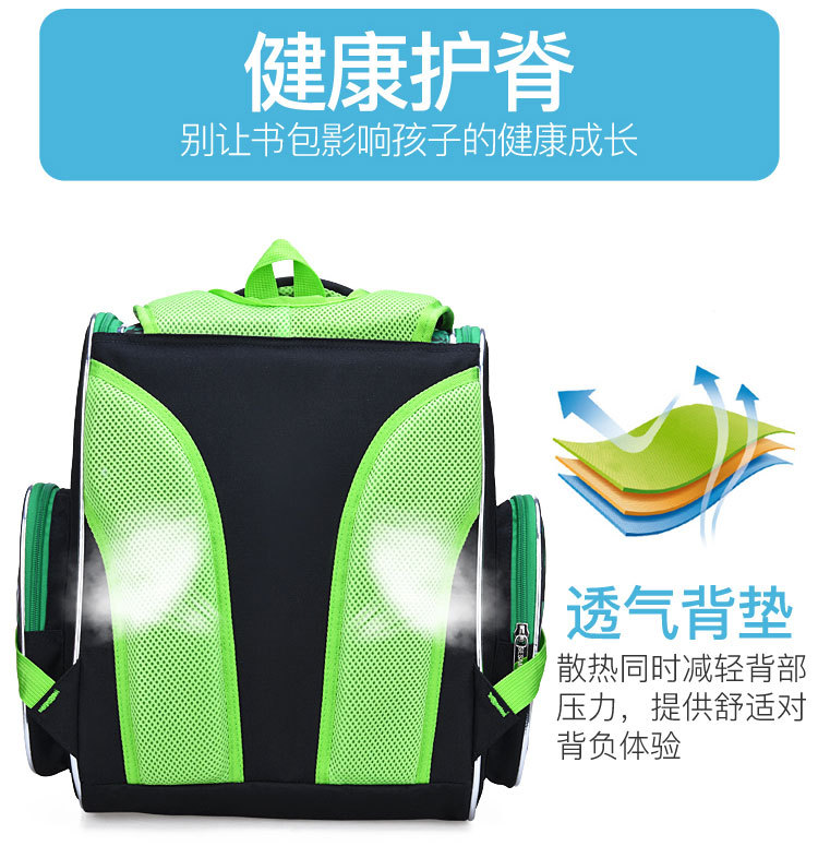 Schoolbag học sinh tiểu học 1-3-5 khủng long phim hoạt hình dễ thương trẻ em túi nữ sinh tiểu học ba lô thủy triều - Túi bé / Ba lô / Hành lý balo cho bé gái tiểu học