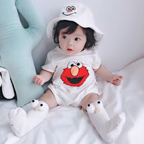 2020 Baby pure cotton short-sleeved one-piece clothes mens summer clothes newborn toddlers female 9 babies 3 months 6 boxer shorts