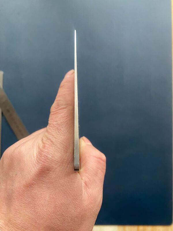 Bole M390 Kitchen Knife, Made in Austria, Special Slicing Knife, Hand-Polished, with Wire Cutting Marks.
