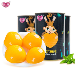 乐桃糖水黄桃罐头425g*4