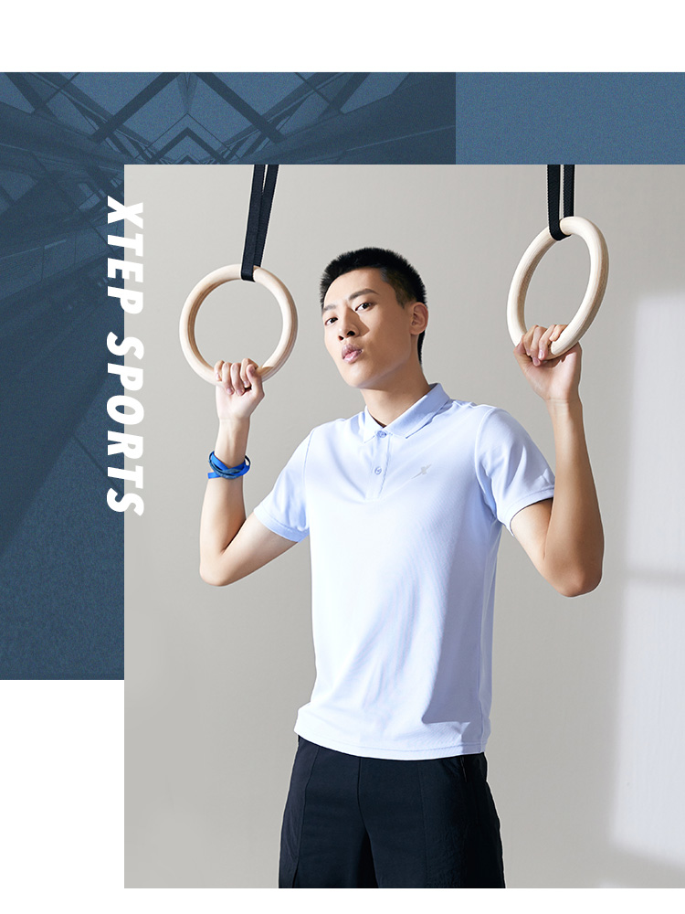 特步 男士 弹力速干Polo衫 图9