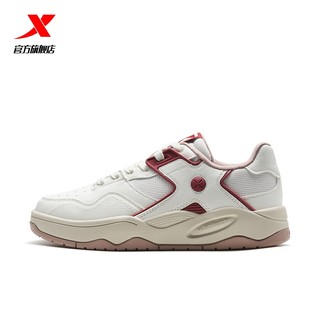 特步秋冬板鞋男鞋厚底增高情侣休闲鞋运动鞋女鞋子软弹平底鞋革面