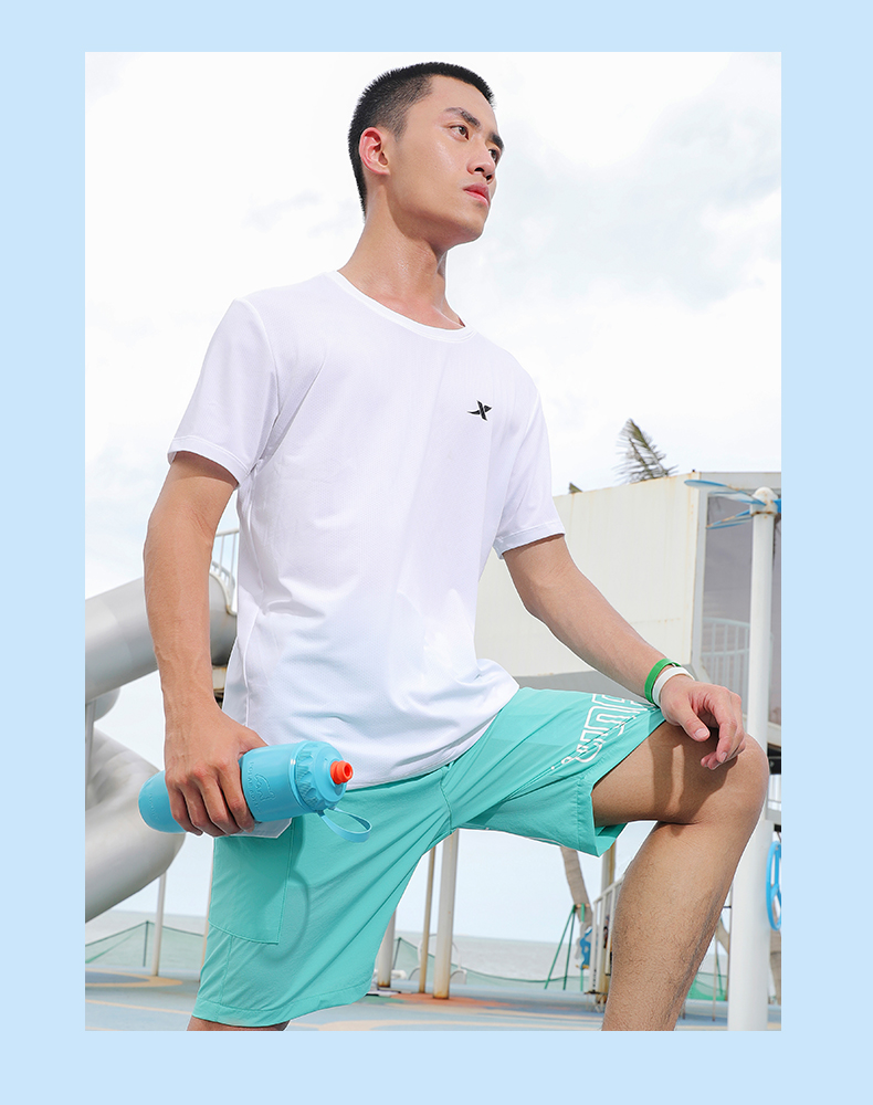 特步运动短袖T恤男2021夏季薄款速干衣男装冰丝体恤上衣健身半袖 图9