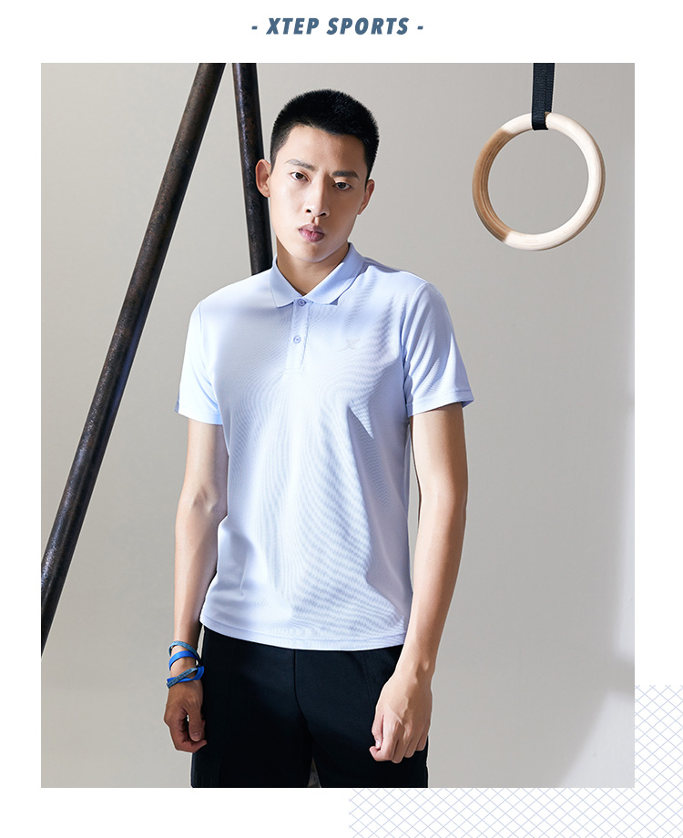 特步 男士 弹力速干Polo衫 图10