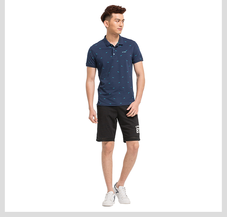 Xtep của Nam Giới Thể Thao POLO Áo Mùa Hè Ánh Sáng Thể Thao Thoáng Khí Giản Dị T-Shirt Nam Ngắn Tay Áo áo polo hồng