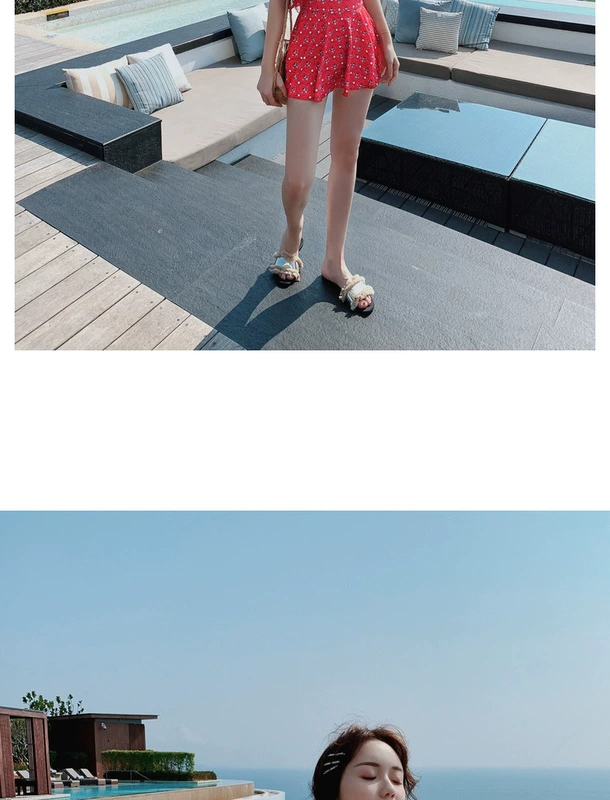 Áo tắm liền thân nữ giảm béo bụng 2019 kiểu mới cho sinh viên bảo thủ Hàn Quốc - Bộ đồ bơi One Piece