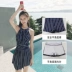 Áo tắm nữ 2018 mới đi biển bên bờ biển Hàn Quốc kết hợp quần lửng nam đi biển bảo thủ Vài đồ bơi