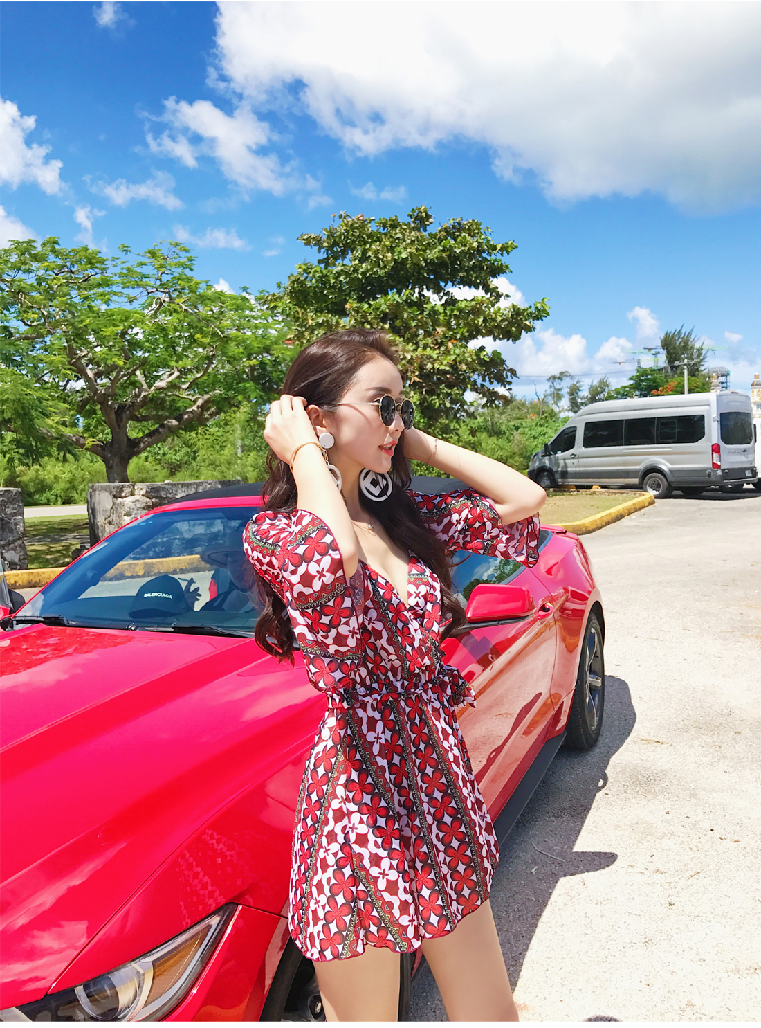 Áo tắm bikini nữ tính ba điểm áo bảo thủ Hàn Quốc che bụng thon gọn ngực nhỏ thu thập áo tắm kỳ nghỉ - Bikinis bộ bơi dài tay nữ