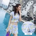 Áo tắm nữ mảnh dẻ bảo thủ hai mảnh ngực nhỏ tụ tập Hàn Quốc nhỏ tươi kiểu váy bụng giảm béo áo tắm boxer - Bộ đồ bơi hai mảnh đồ bơi 2 mảnh kín Bộ đồ bơi hai mảnh