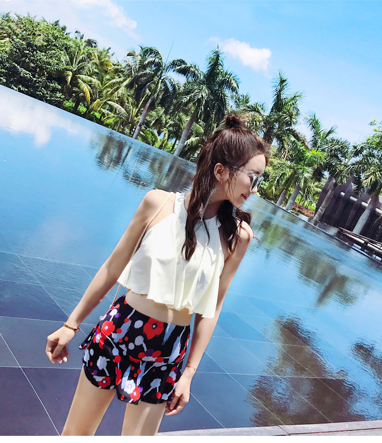 Chia áo tắm nữ thời trang mỏng bảo thủ che bụng áo tắm Cô gái Hàn Quốc dễ thương bơi spa mùa đông Nhật Bản - Bộ đồ bơi hai mảnh đồ bơi 2 mảnh