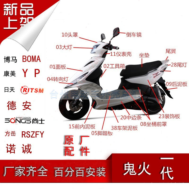 Fang Yue ghost fire generation housing RSZ flying eagle locomotive electric car De'an Shangshino Cheng