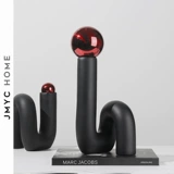 Простая современная легкая роскошная итальянская мягкая отделка смола Геометрическая орнамент модель модели дома настольный компьютер