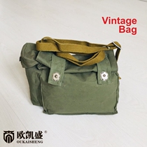 Cold War Soviet PMG Gas Mask Original Green Crossbody Messenger Bag New Boutique Collection