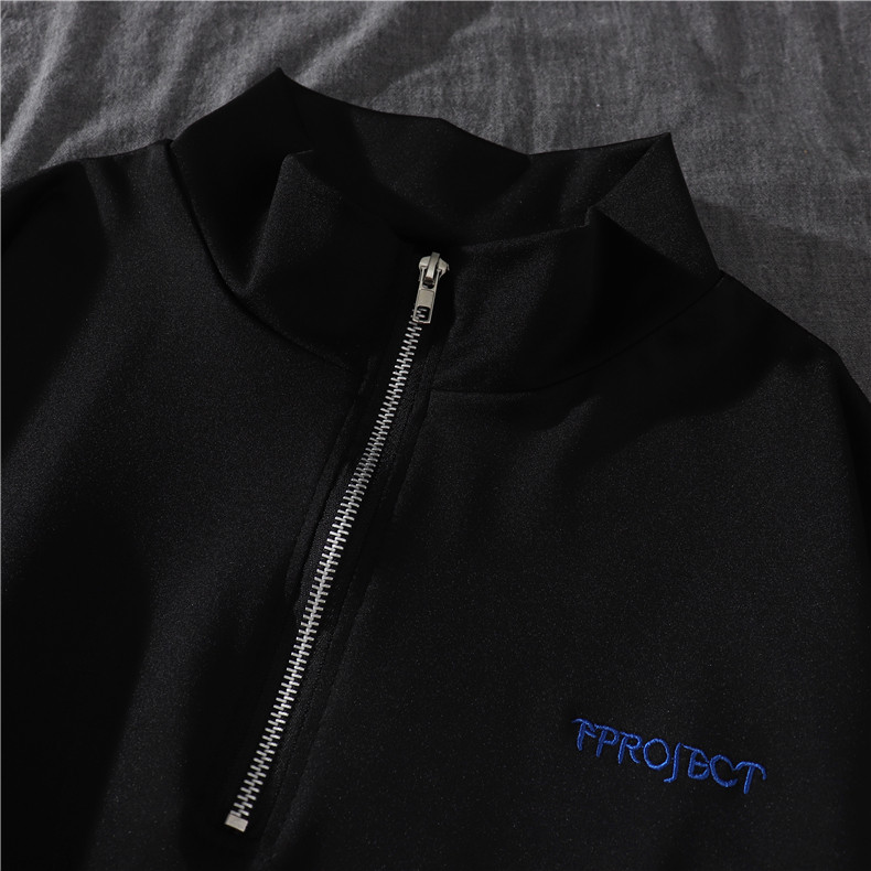 Комплект, короткая черная футболка с коротким рукавом, штаны для девушки 