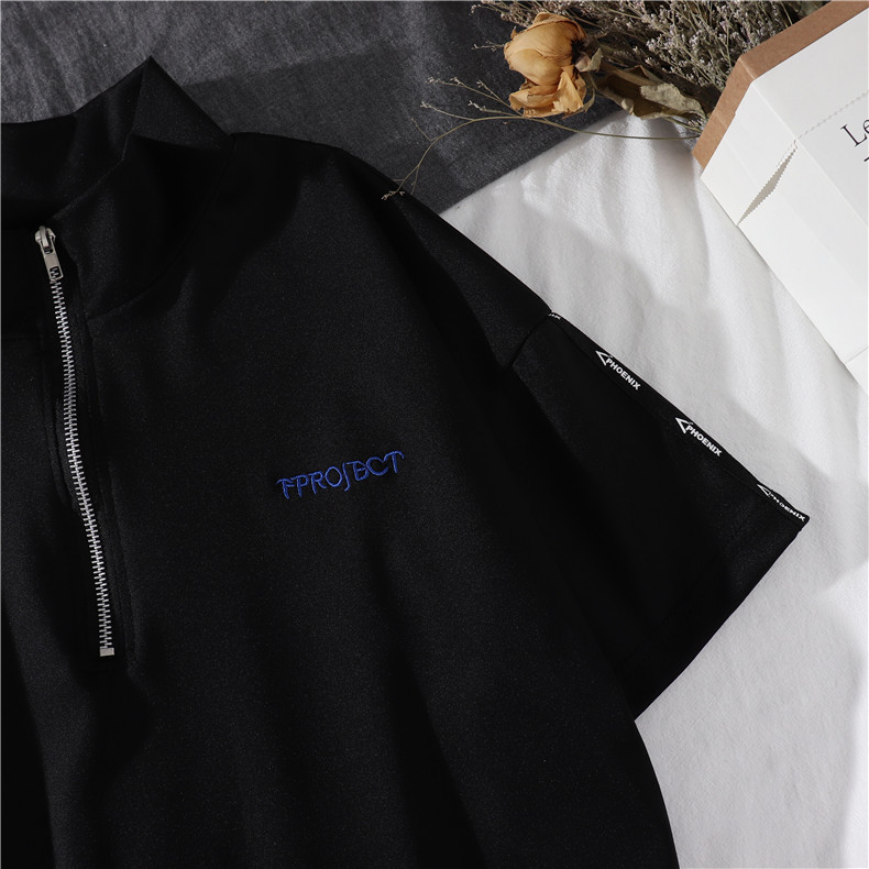 Комплект, короткая черная футболка с коротким рукавом, штаны для девушки 