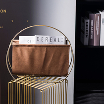 Gift vinyl LP old record storage shelf simple Nordic wrought iron simple bookshelf creative book newspaper magazine rack