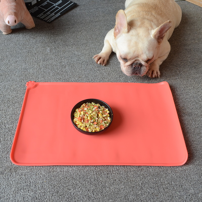 Pet cung cấp Teddy luật chó chó mèo ăn nước silicone bát mat chống trượt mat placemat - Cat / Dog hàng ngày Neccessities khay đồ ăn cho mèo