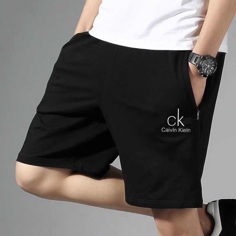 2025 New Men's C Shorts Summer Straight-Leg Sweatpants Wrinkle-Free Five-Point Pants Casual Black Beach Shorts