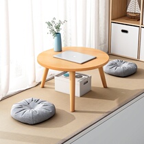 Small round table European small coffee table Room layout Bay window sill small table Bedroom small apartment creative ins carpet