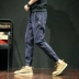 Quần nam mùa xuân và thu đông thương hiệu quần legging quần âu nam cộng với size quần xu hướng Hàn Quốc Quần ôm chân Harem - Quần mỏng