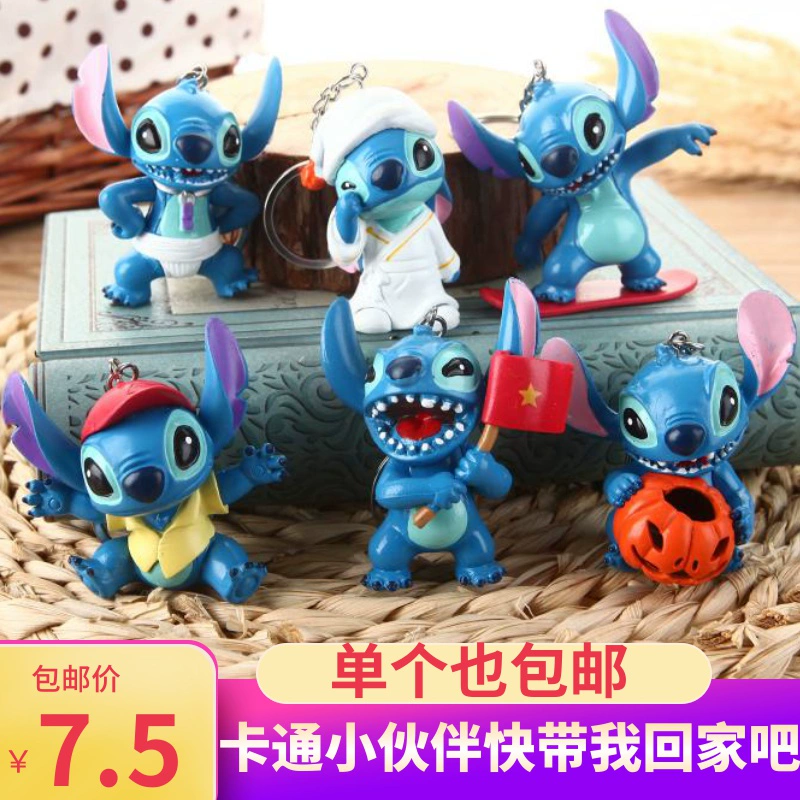 Dễ thương Stacey Cartoon Keychain Vòng tròn Túi Mặt dây Trang trí Trẻ em Disney Khuyến mãi Món quà nhỏ Món quà nhỏ - Trang trí nội thất