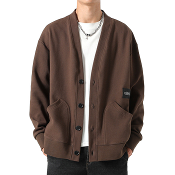 Large size cardigan sweater men's lazy style jacket american style Large size cardigan sweater men's lazy style jacket american style