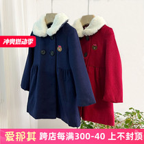 970 girls wool coat autumn and winter wool coat