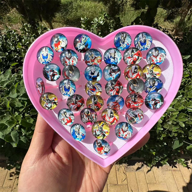 Crystal Autman Children's Ring Toy Boy Girl Girl Girl Diamonds Love Princess Boy Little Ring Gift-Taobao