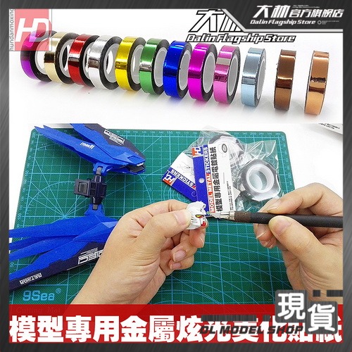 HD Gundam model metal plating sticker glare reflective sticker body detail beautification 12 colors