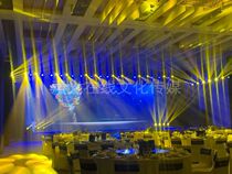 Company annual meeting conference layout press conference Catwalk lighting stage audio building backplane