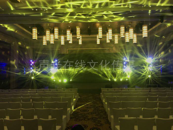 Lamp Light Acoustics Builds Stage Backplate Company Annual Conference School Events Performance Conference