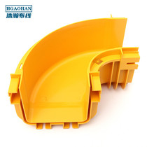 Fiber slot straight angle bend line slot horizontal bend 90 degree horizontal bend