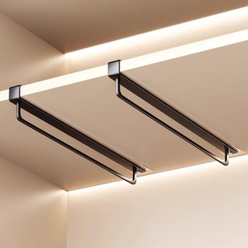 Expandable Clothes Rod for Wardrobe, Pull-Out Pants Rack, Top-Mounted Clothes Rack, Multifunctional Storage for Hanging Pants