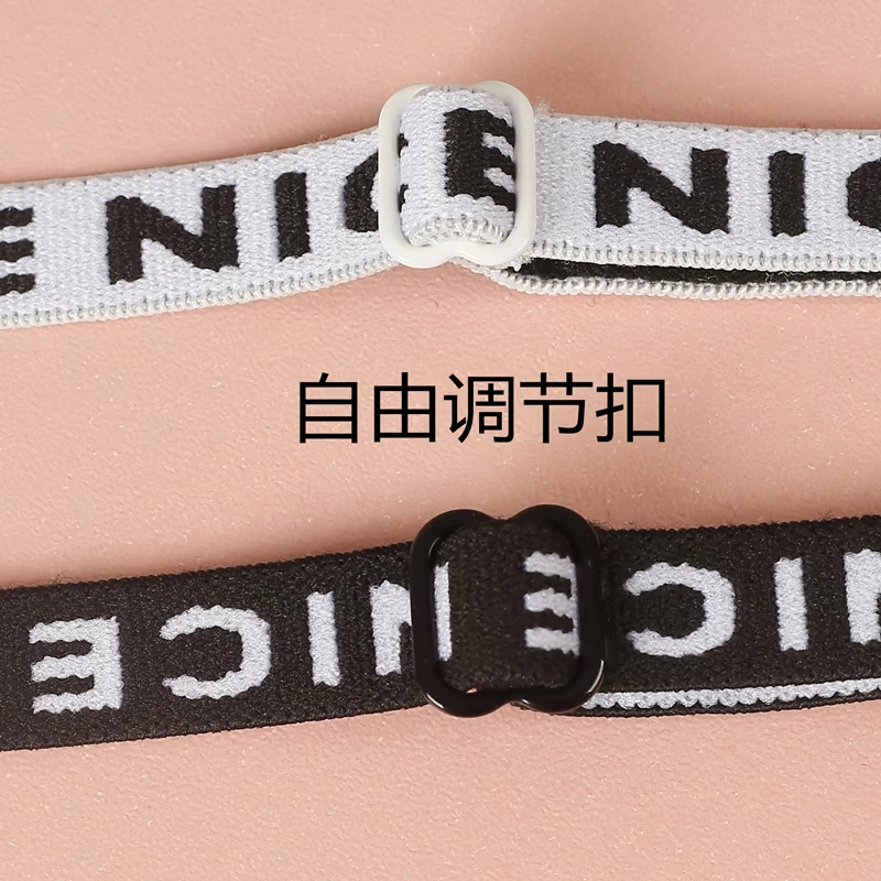 Bảng chữ cái chống trượt đẹp lưng dây đeo áo ngực nữ có thể được phơi áo ngực dây đeo từ gợi cảm cổ áo lót vô hình với phụ kiện dây áo trong suốt