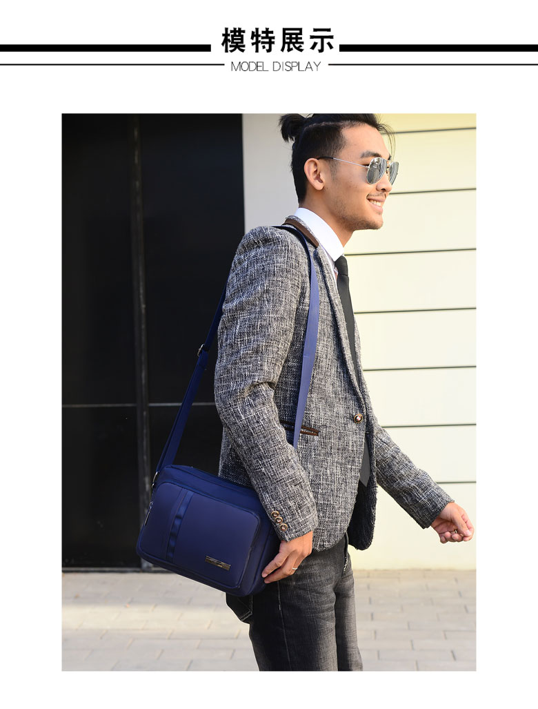 Ethan Kron nhỏ ba lô nam vải không thấm nước đeo vai nam túi giản dị Oxford vải nhỏ túi satchel - Túi của con người túi xách hàng hiệu chính hãng